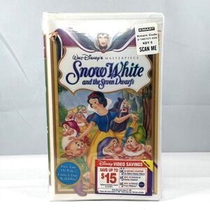 Walt Disney's Masterpiece Snow White and The Seven Dwarfs VHS Vintage SEALED NEW